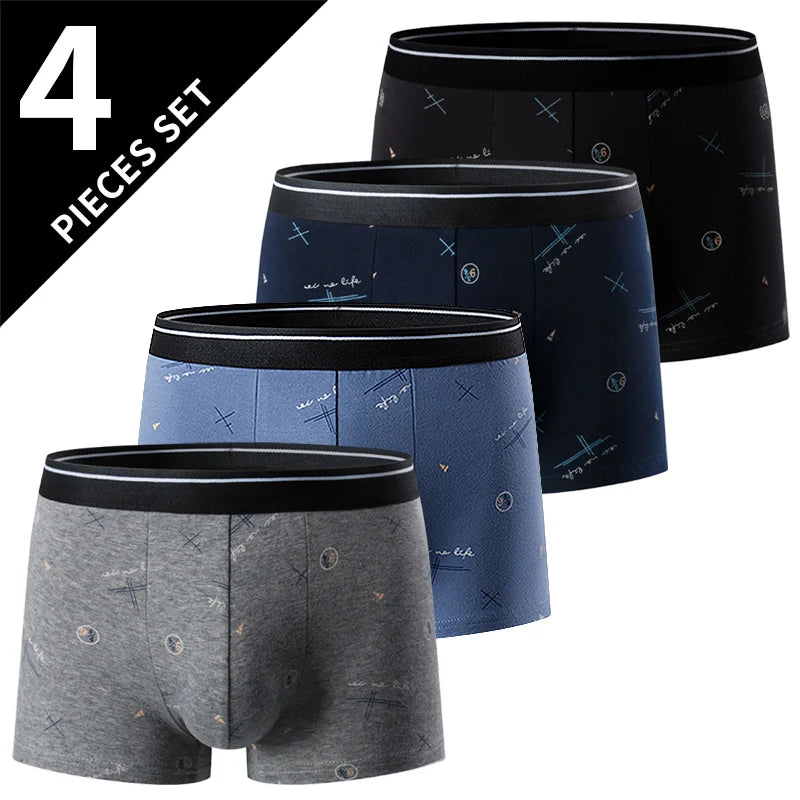 LUVINCE | 4-piece Premium Breathable Crotch Boxers