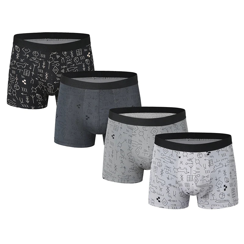 LUVINCE | 4-piece Premium Breathable Crotch Boxers