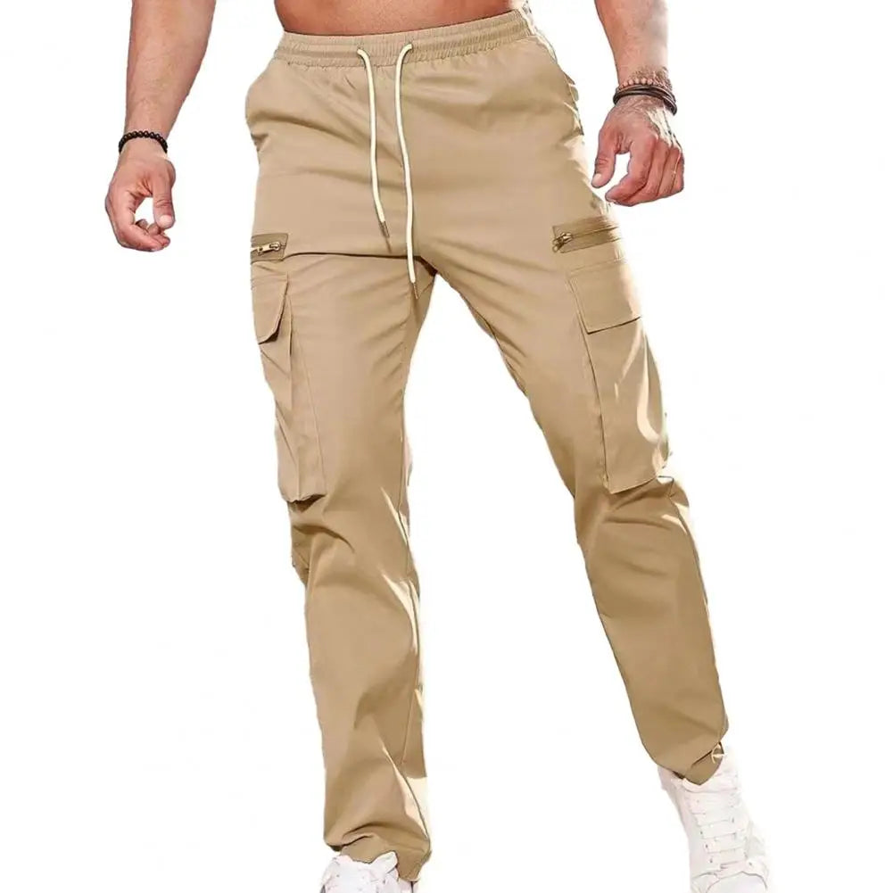 Finn™️ - Casual Drawstring Cargo Pants with Elastic Waist and Multi-Pockets