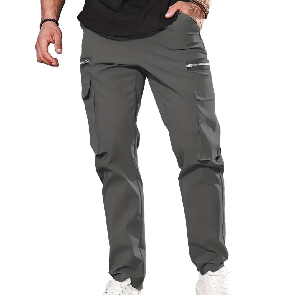 Finn™️ - Casual Drawstring Cargo Pants with Elastic Waist and Multi-Pockets