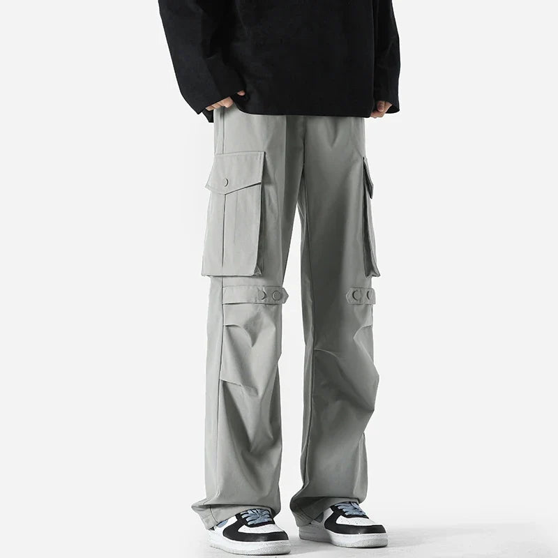 Aero™️ - Lightweight Waterproof Cargo Pants with Side Pockets for Men, Baggy Straight-Leg Hip-Hop Style