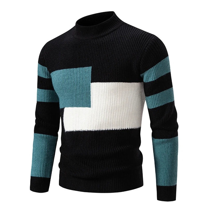 Jasper™ | Colorblock High-Neck Sweater